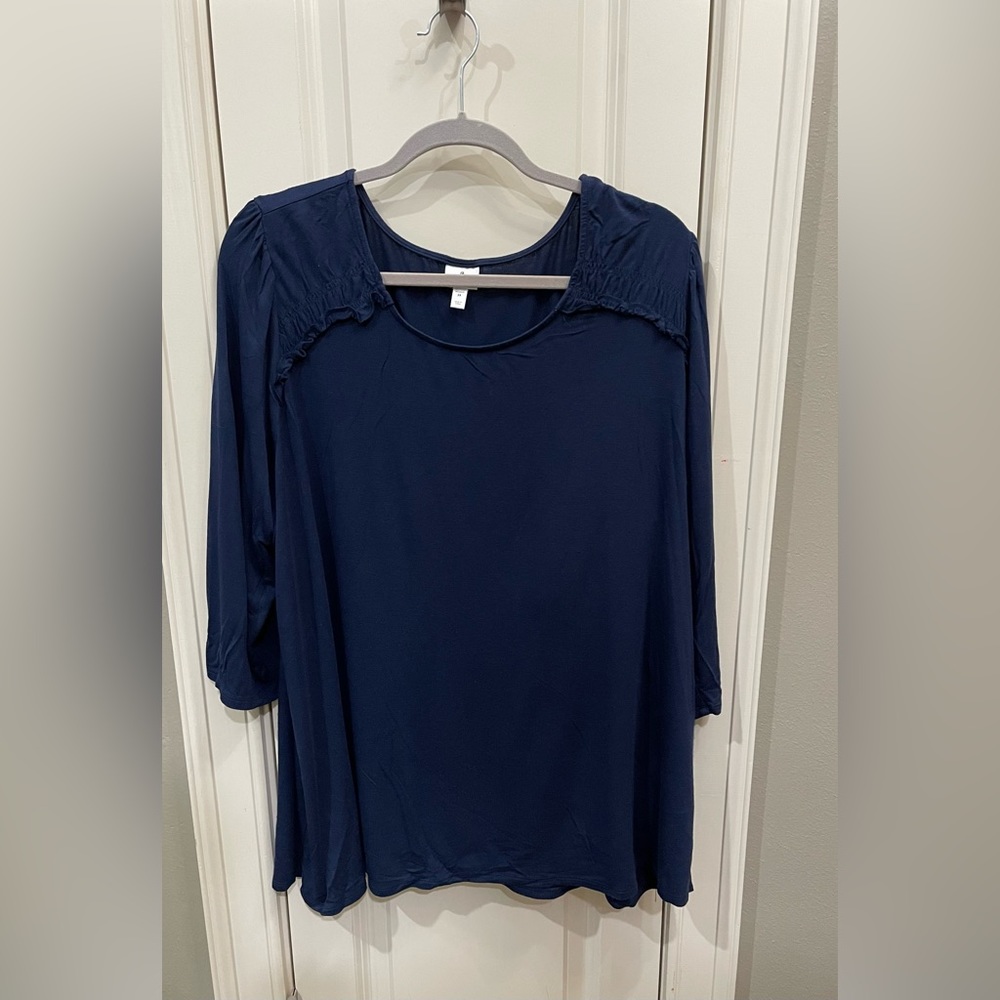 Dress Barn Blue Swing Top 3X